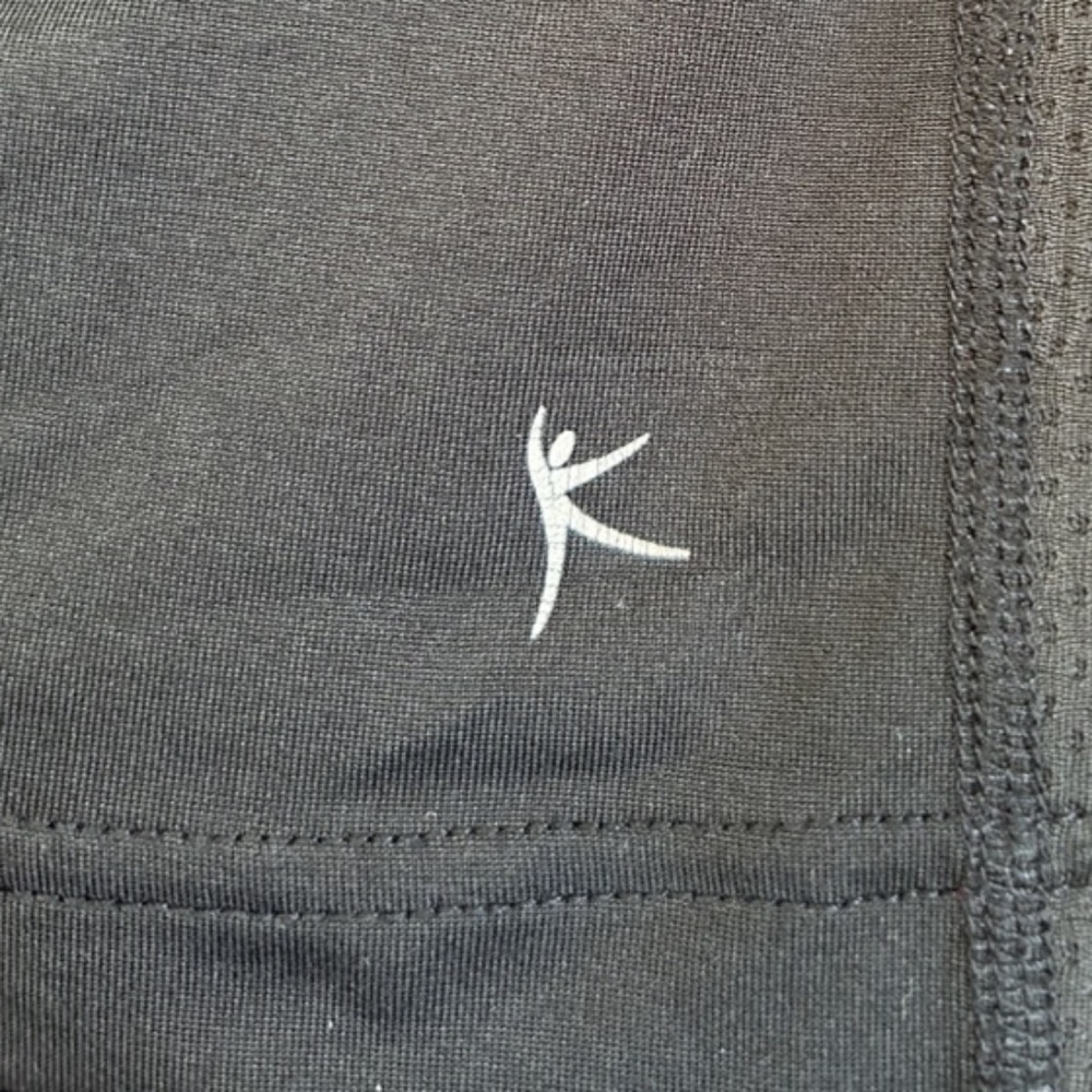 DANSKIN NOW Dri-More Tech Long Sleeve Crew Neck Athletic Top Size L Black EUC - Picture 4 of 5